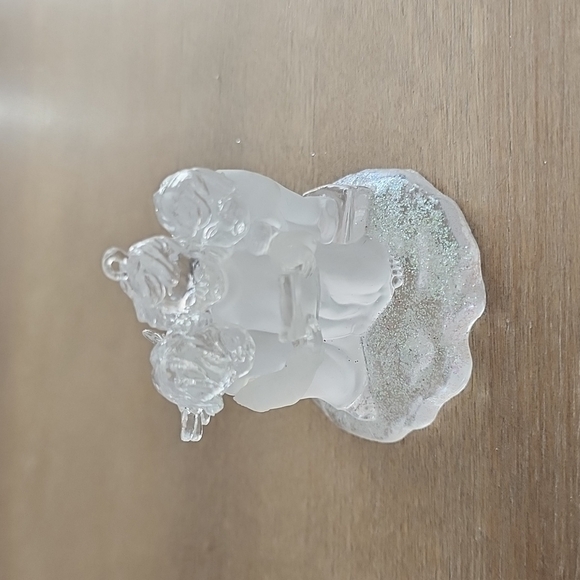 Frosted Acrylic Cherub Carolers Ornament - Picture 3 of 8